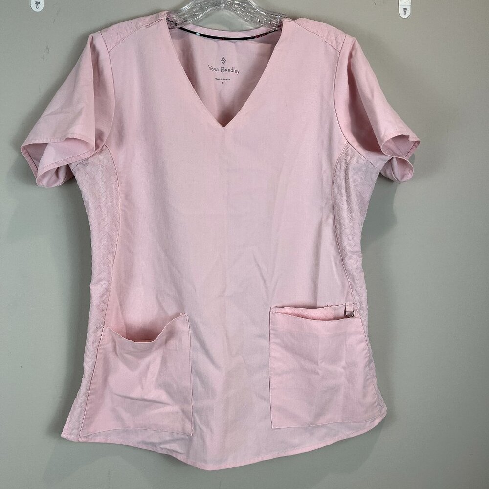 Women's Vera Bradley Pink Scrub Set Size S